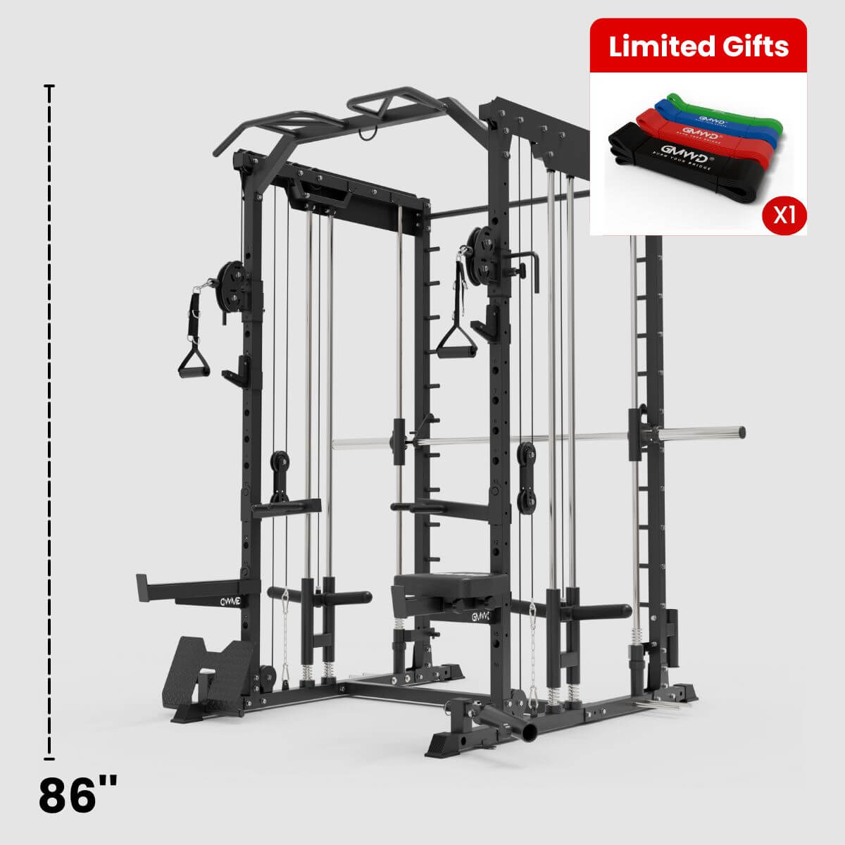 Dual Action Smith Machine with Functional Trainer SM01