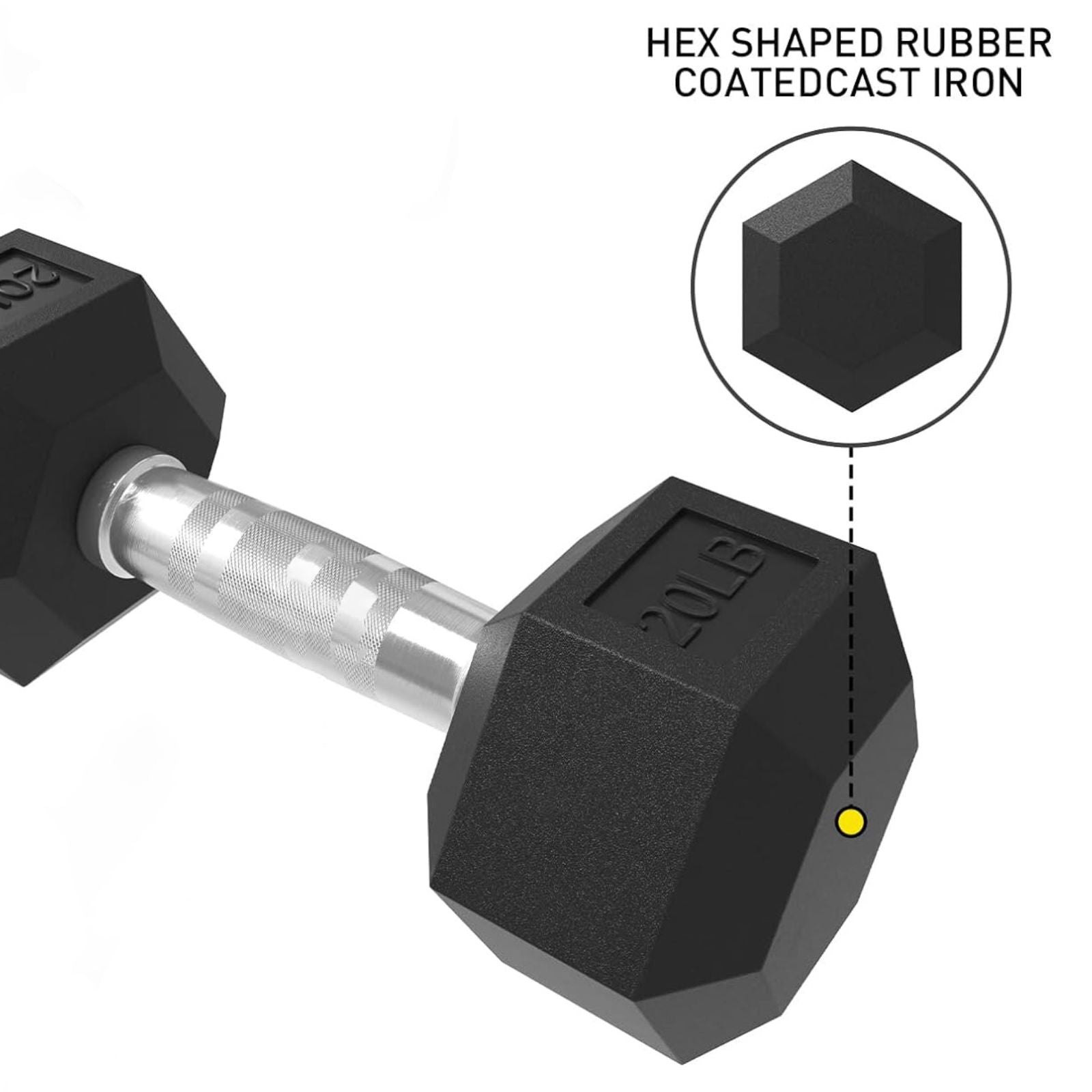 10LB & 25LB Rubber Hex Dumbbell Pairs 70LBS Total buy NEW